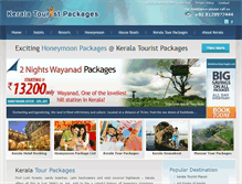 Tablet Screenshot of keralatouristpackages.com